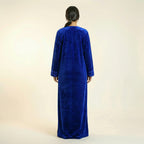Caftan Velours Bleu