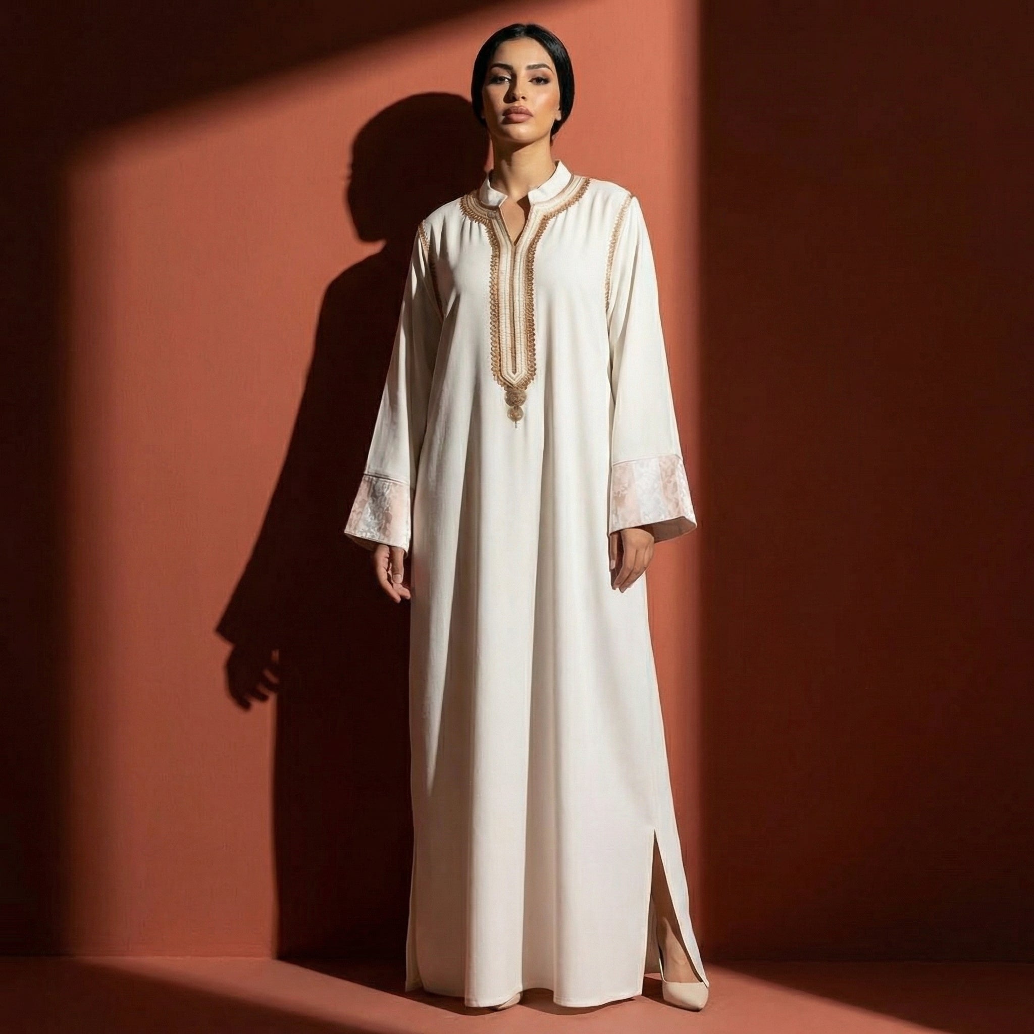 Caftan Ivoire Crêpe