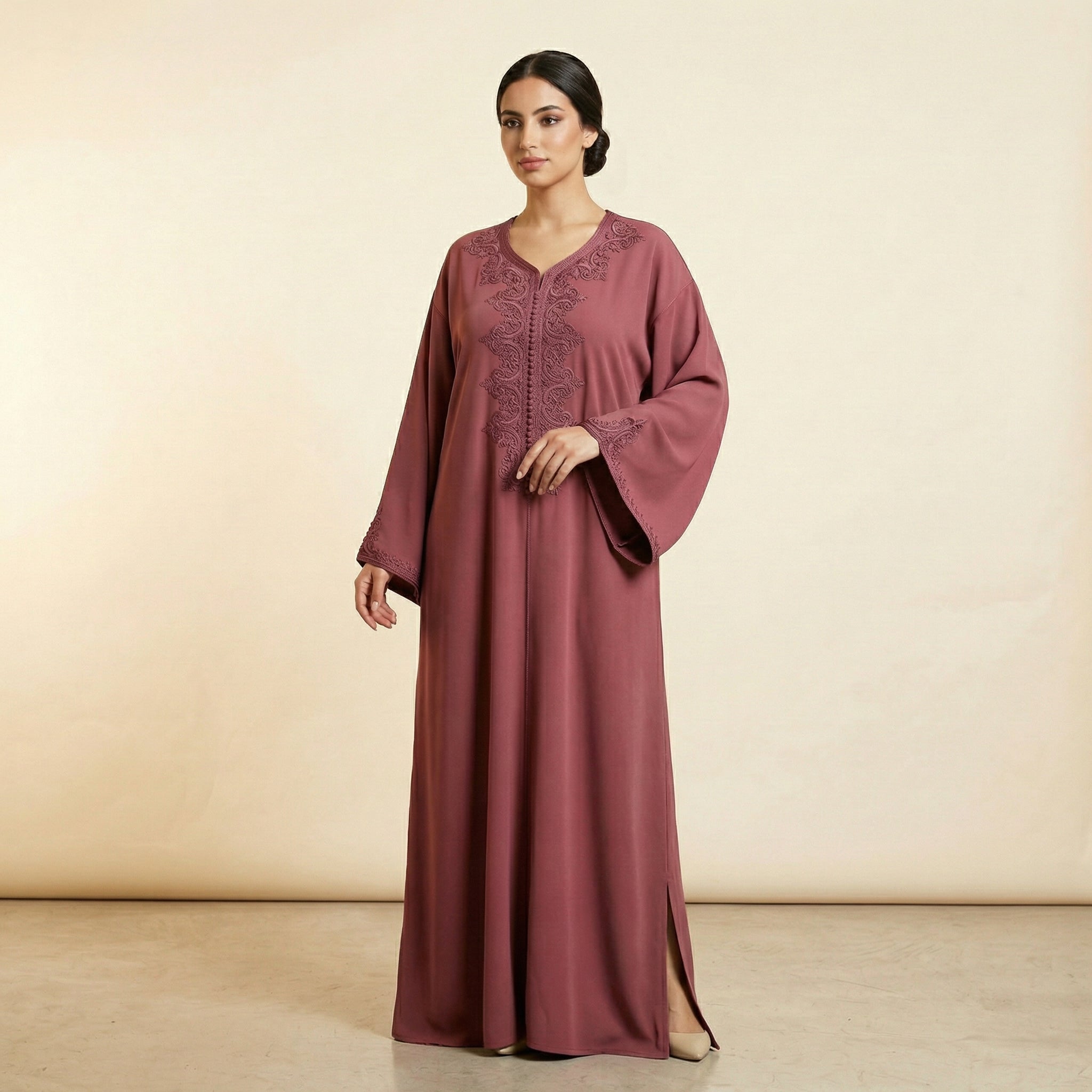 Caftan Terracotta Crêpe