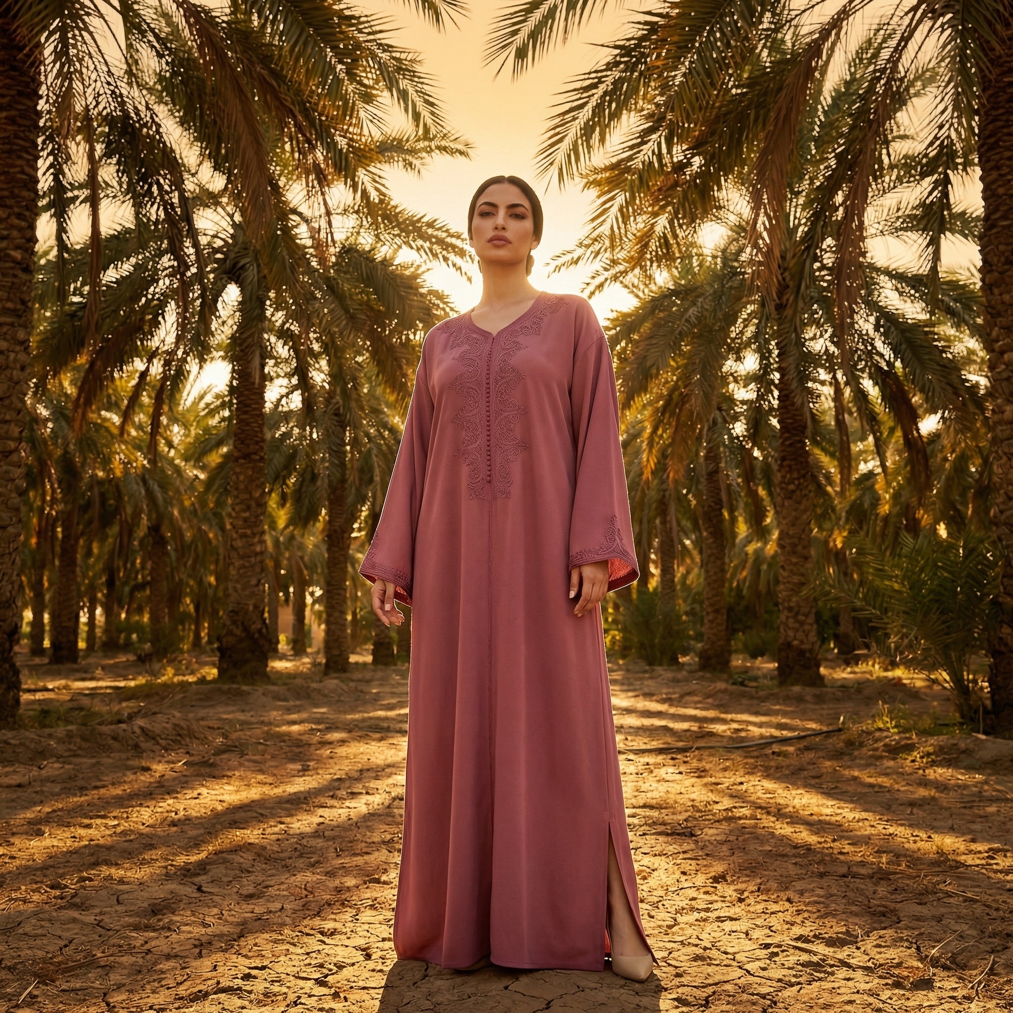 Caftan Terracotta Crêpe