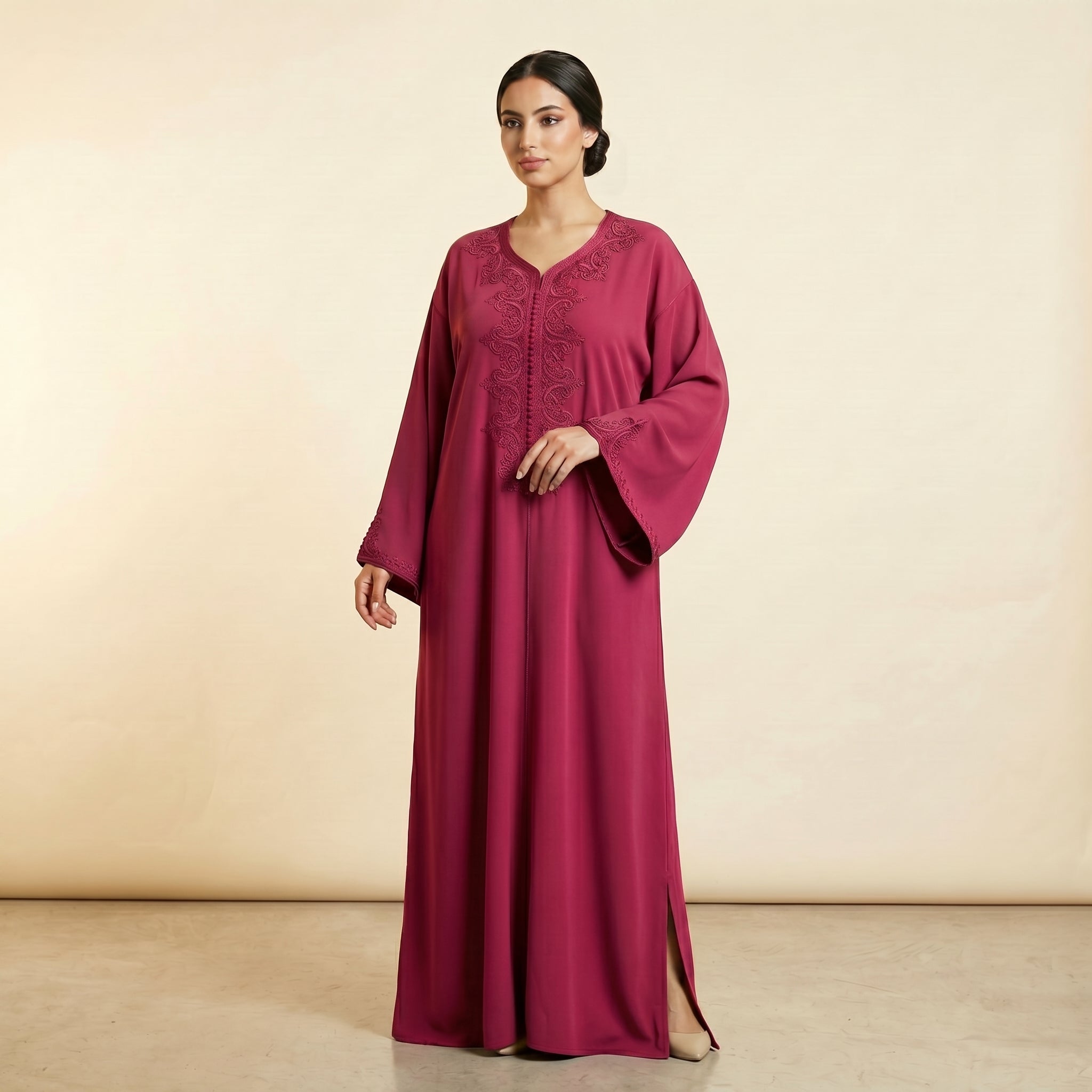 Caftan fuchsia