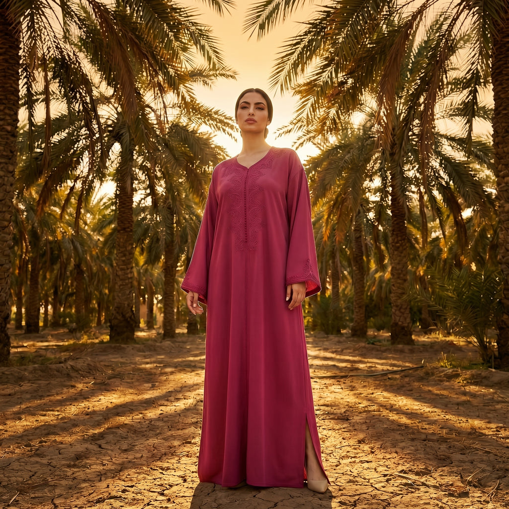 Caftan fuchsia