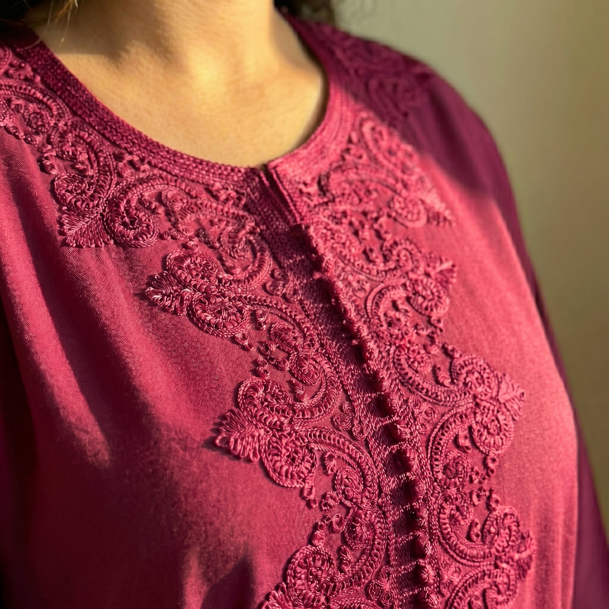 Caftan fuchsia