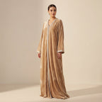 Caftan Sfifa Velours Beige