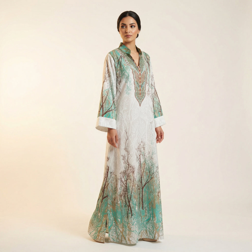 Khaleeji Print Abaya