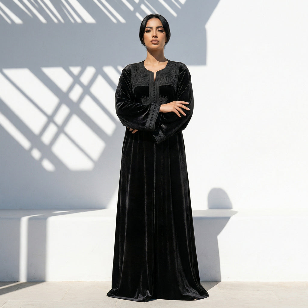 Caftan Velours Noir
