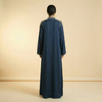 Blue Abaya Crystals