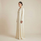 Abaya Perlée Beige