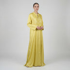Abaya Perlée Jaune