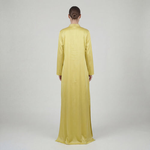 Abaya Perlée Jaune
