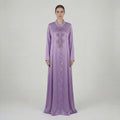 Abaya Perlée Violet