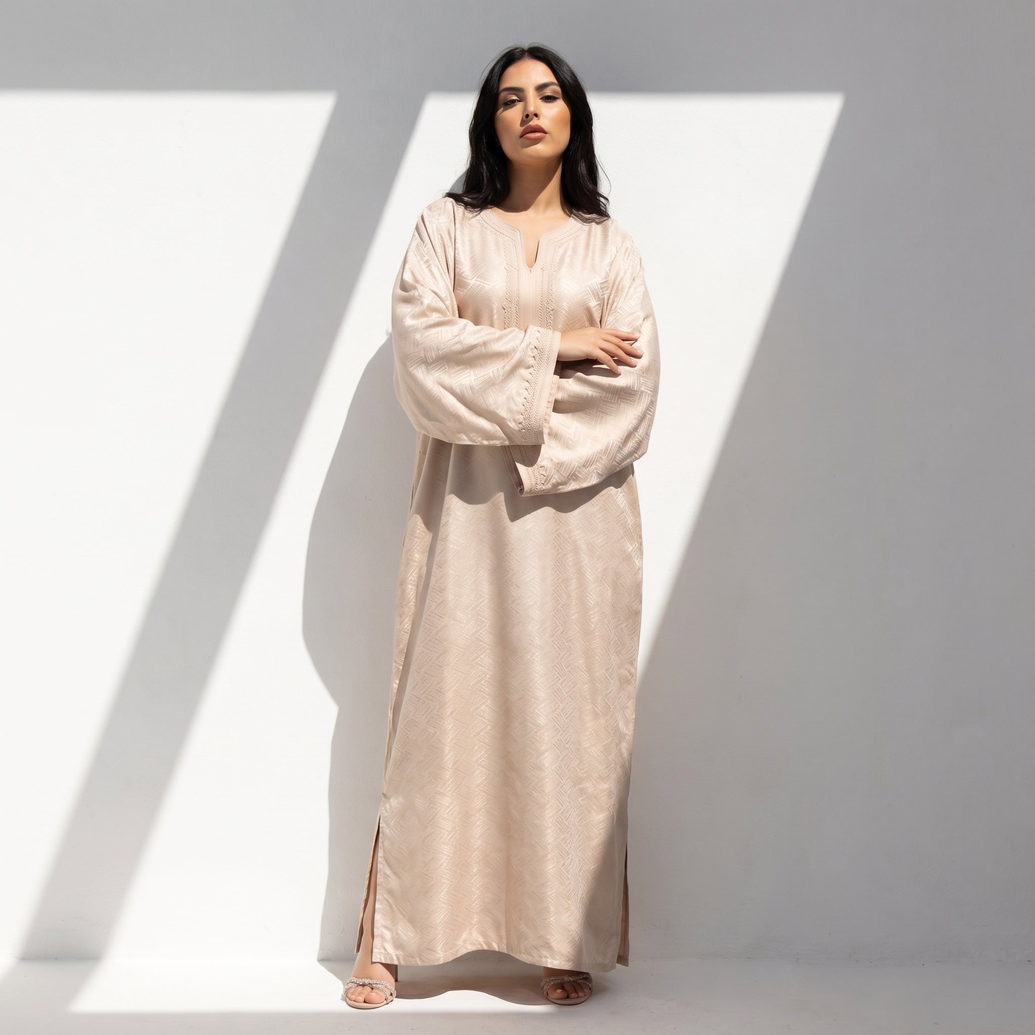 Caftan kamkha beige