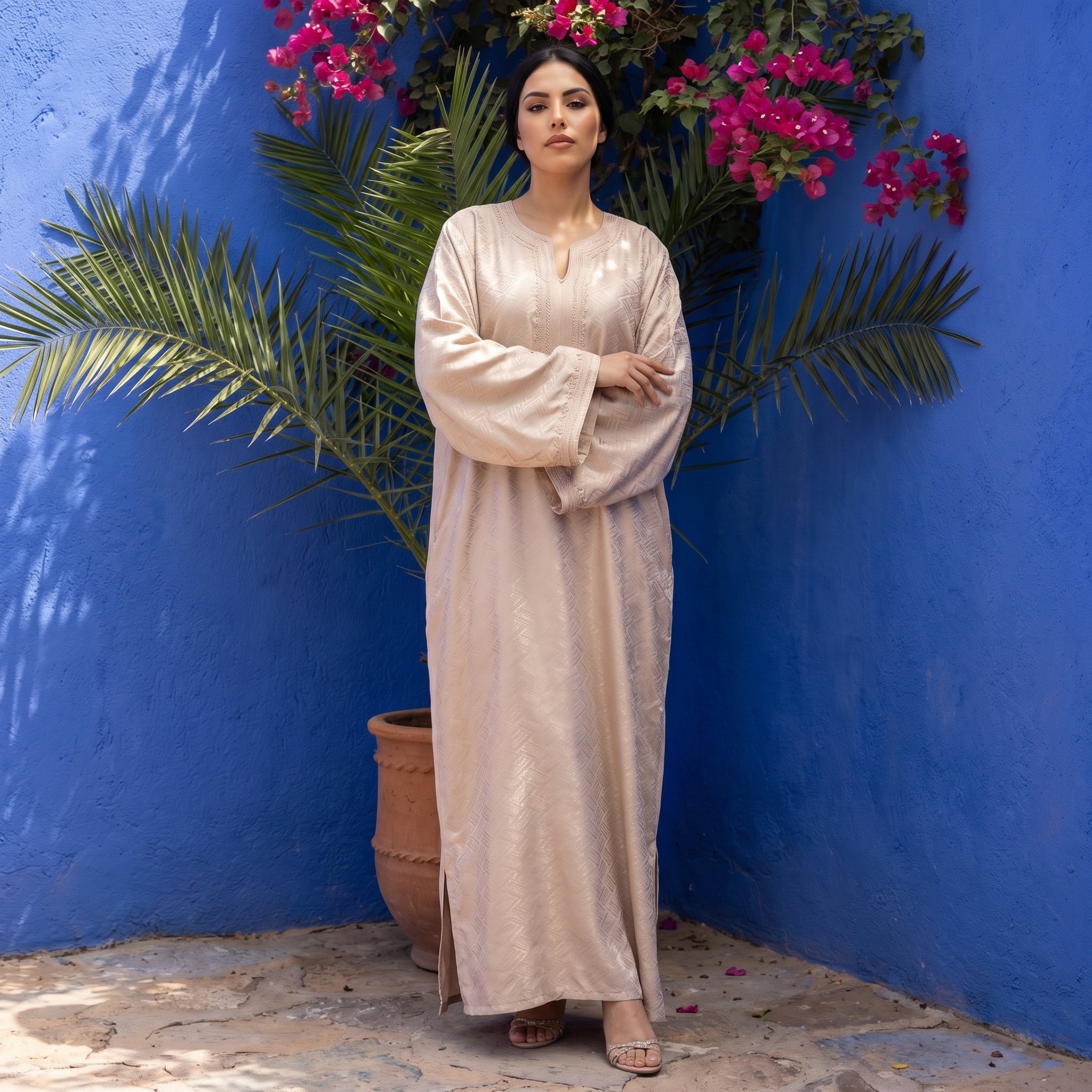 Caftan kamkha beige