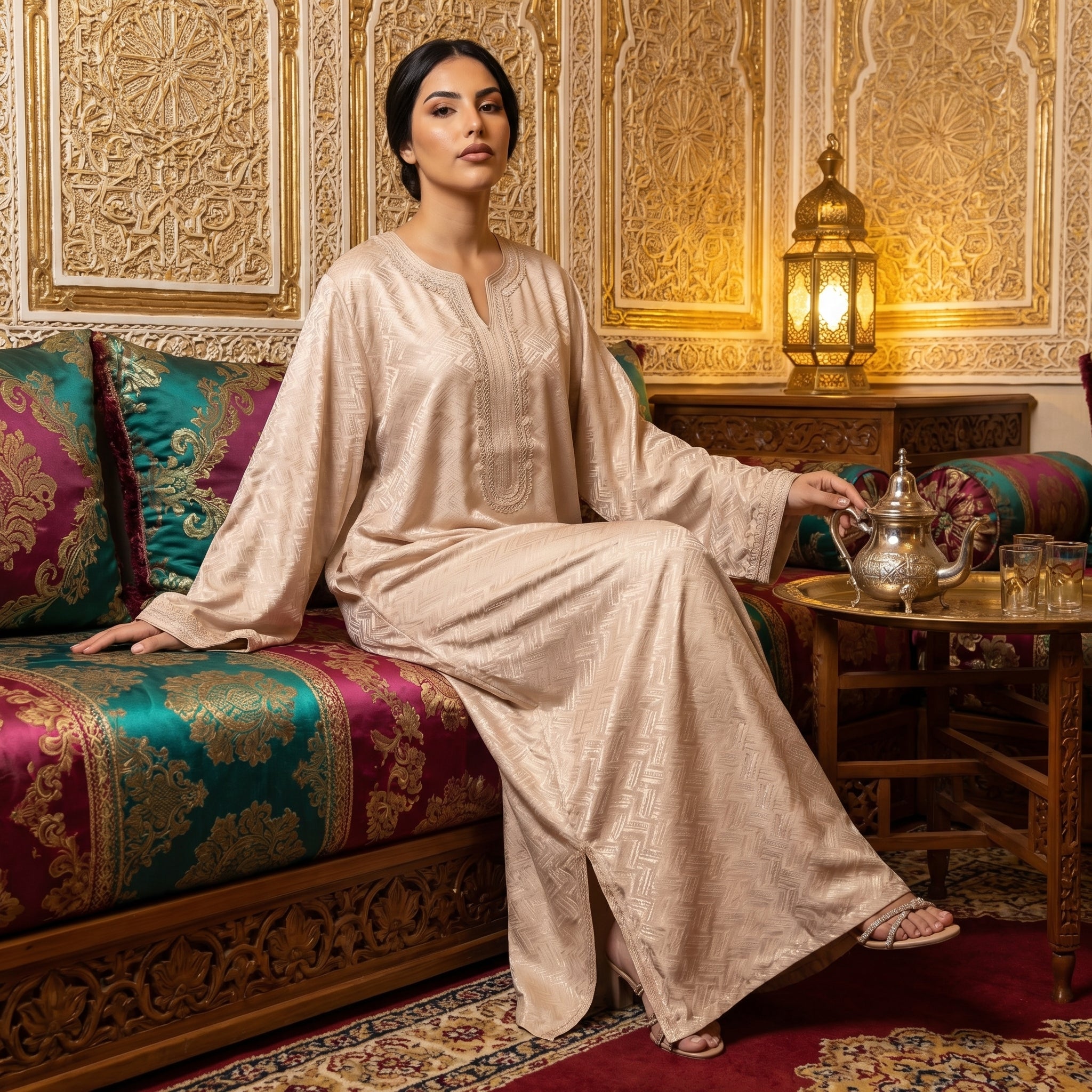 Caftan kamkha beige