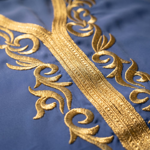 Caftan bleu tarz rbati sfifa