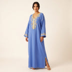 Caftan bleu tarz rbati sfifa