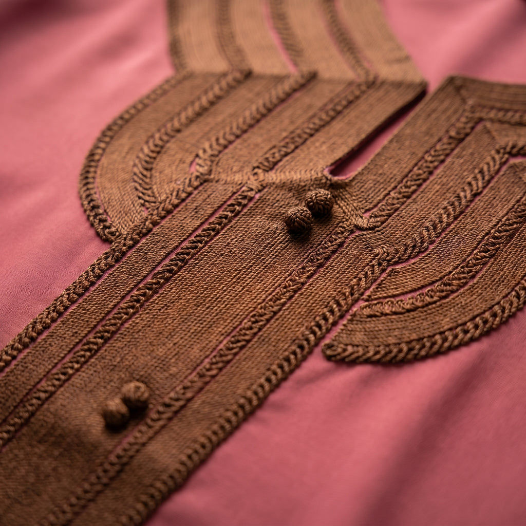 Caftan mortadelle sfifa marron