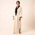 Cream caftan with black sfifa