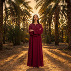 Red Makhzani caftan