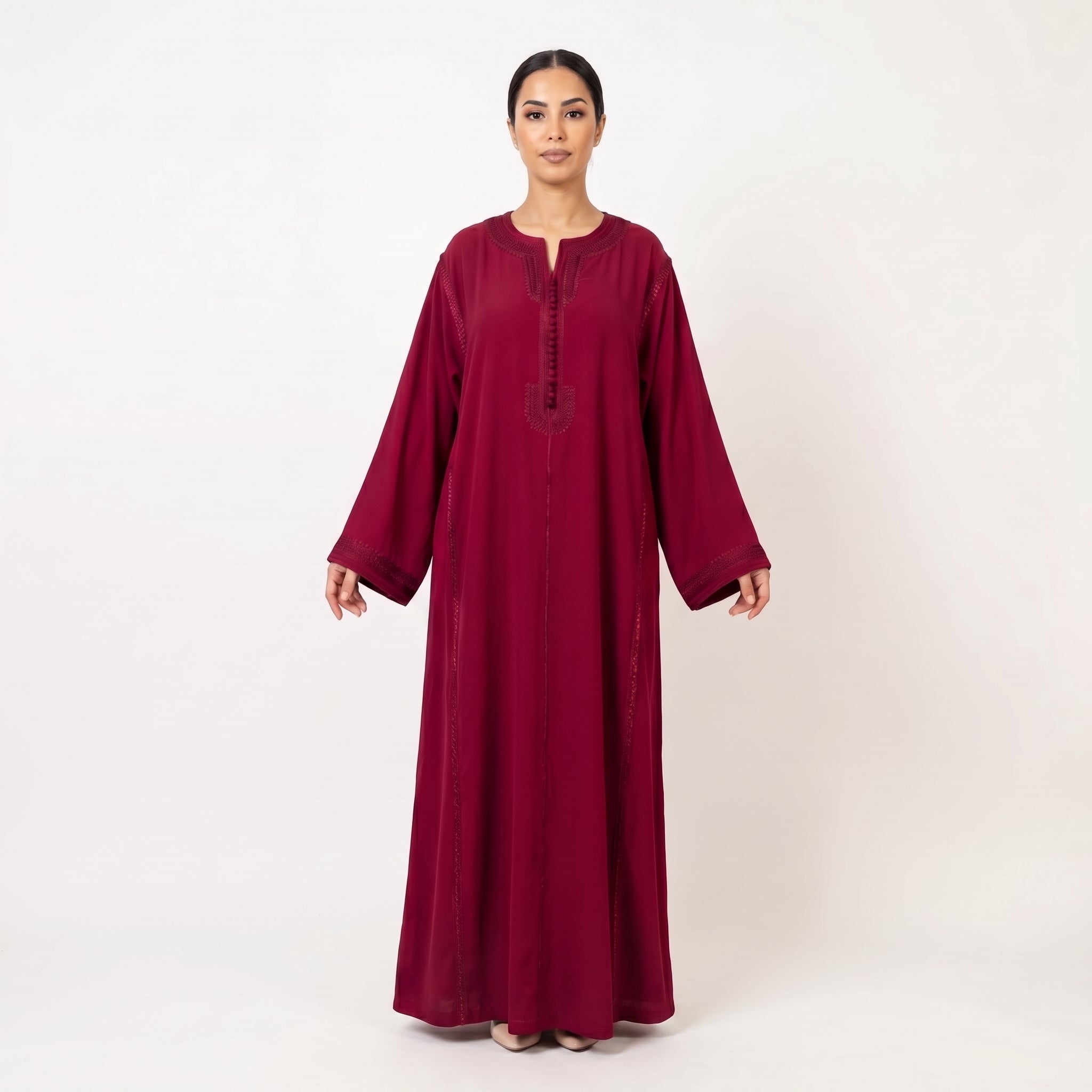 Red Makhzani caftan