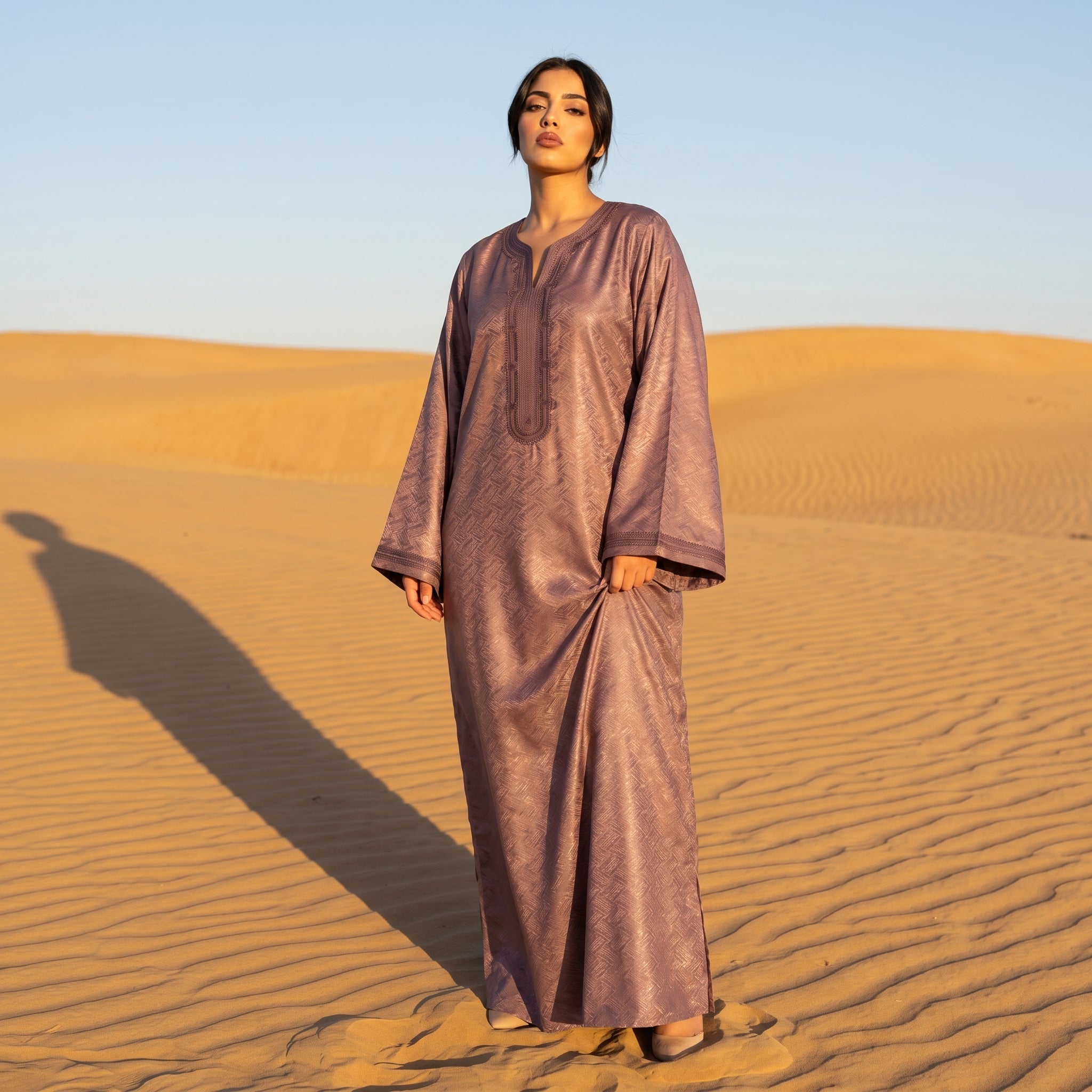 Chocolate brown kaftan
