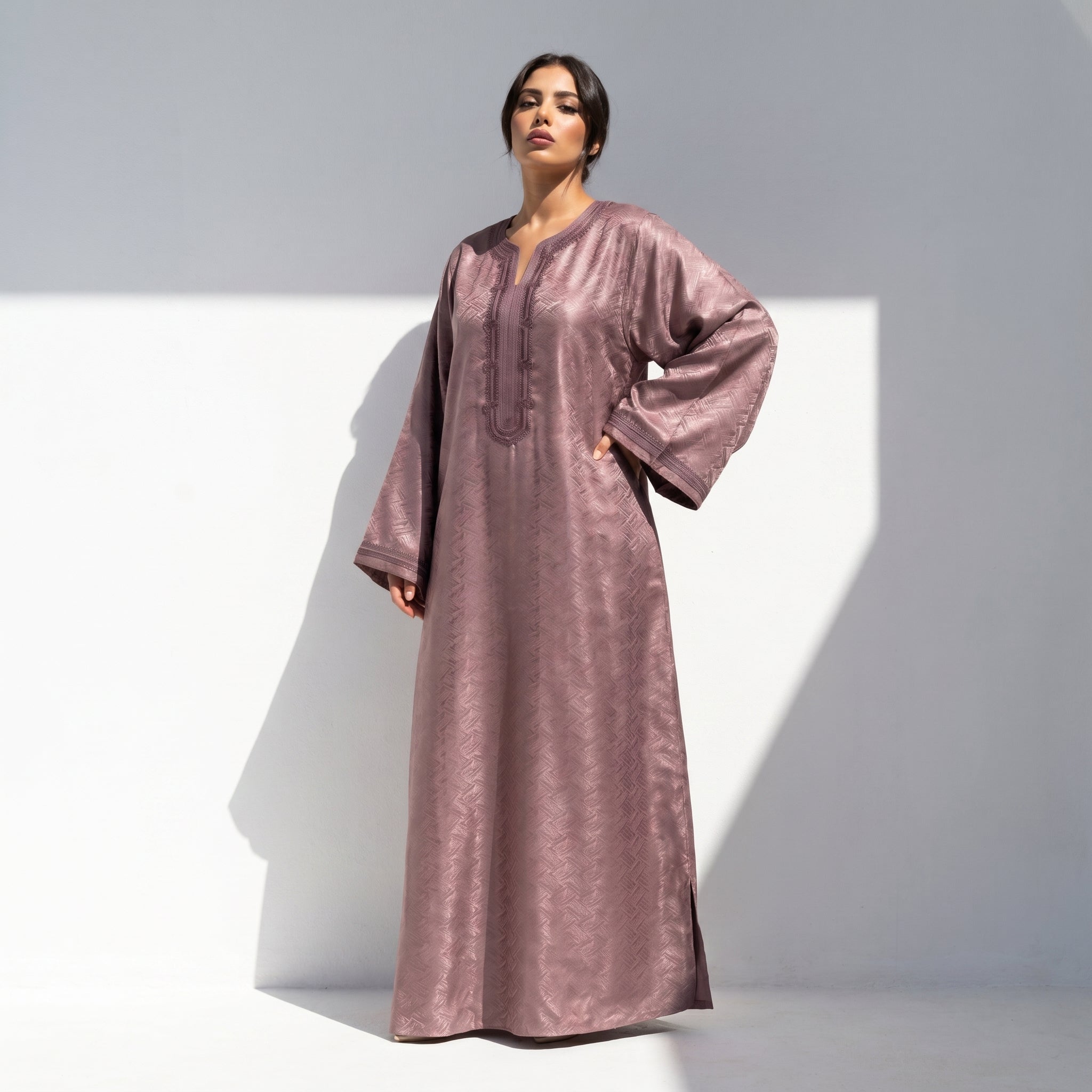 Chocolate brown kaftan