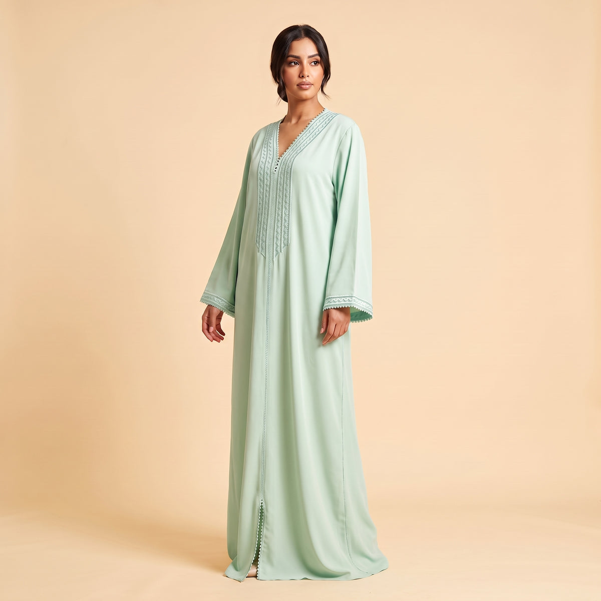 Kaftan mit handgefertigter Randa