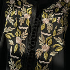 Black floral caftan