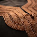 Caftan noir sfifa marron