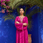 Caftan rose indien