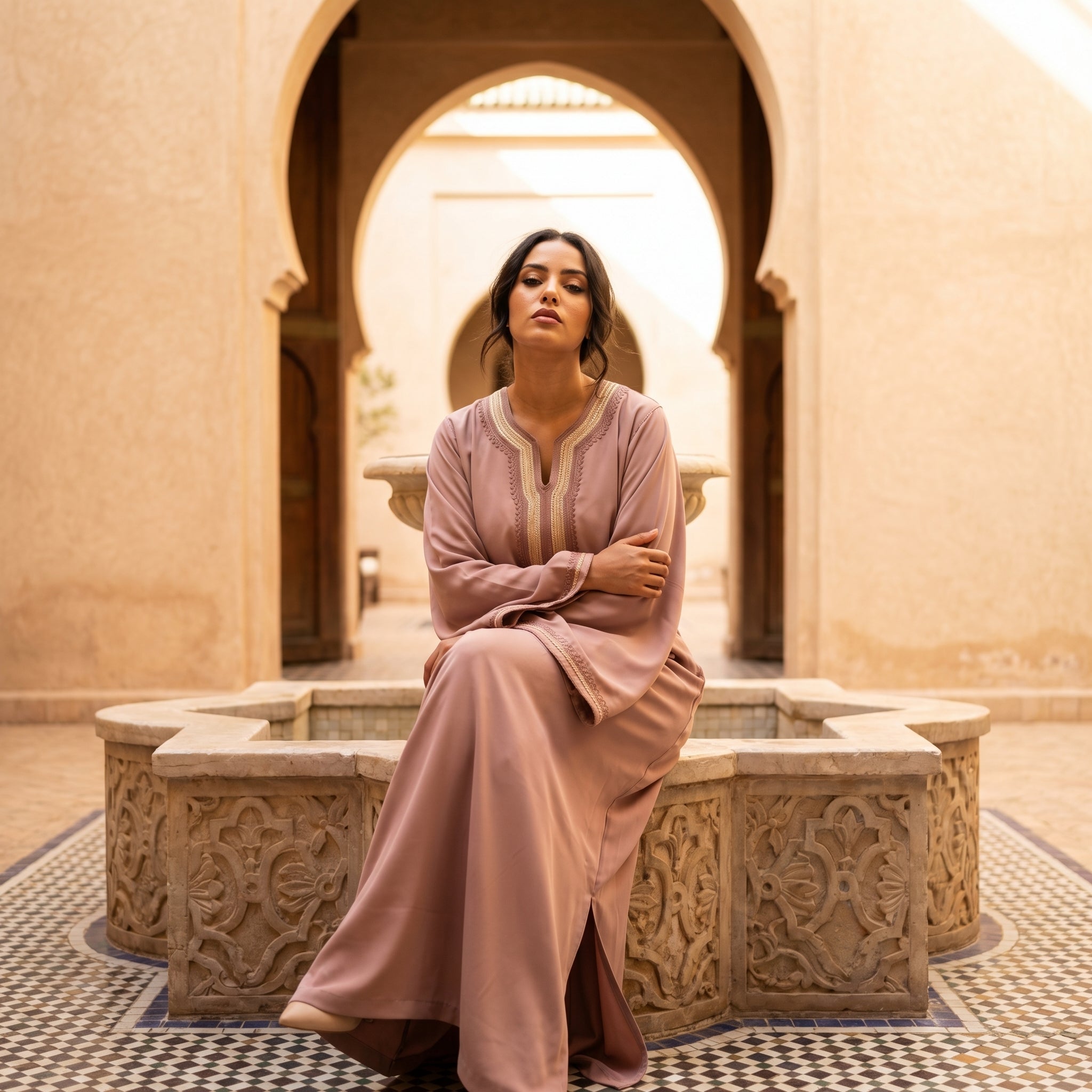 Taupe kaftan