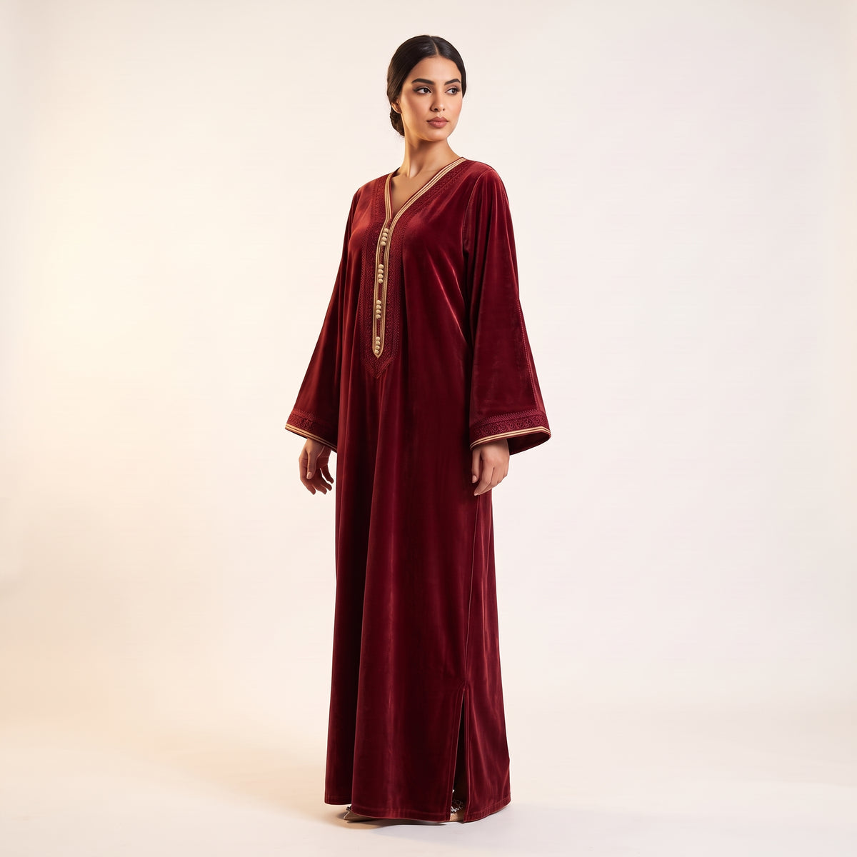 Kaftan Samt Gold-Stil