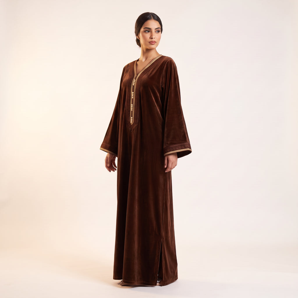 Caftan Velours Tarz Doré