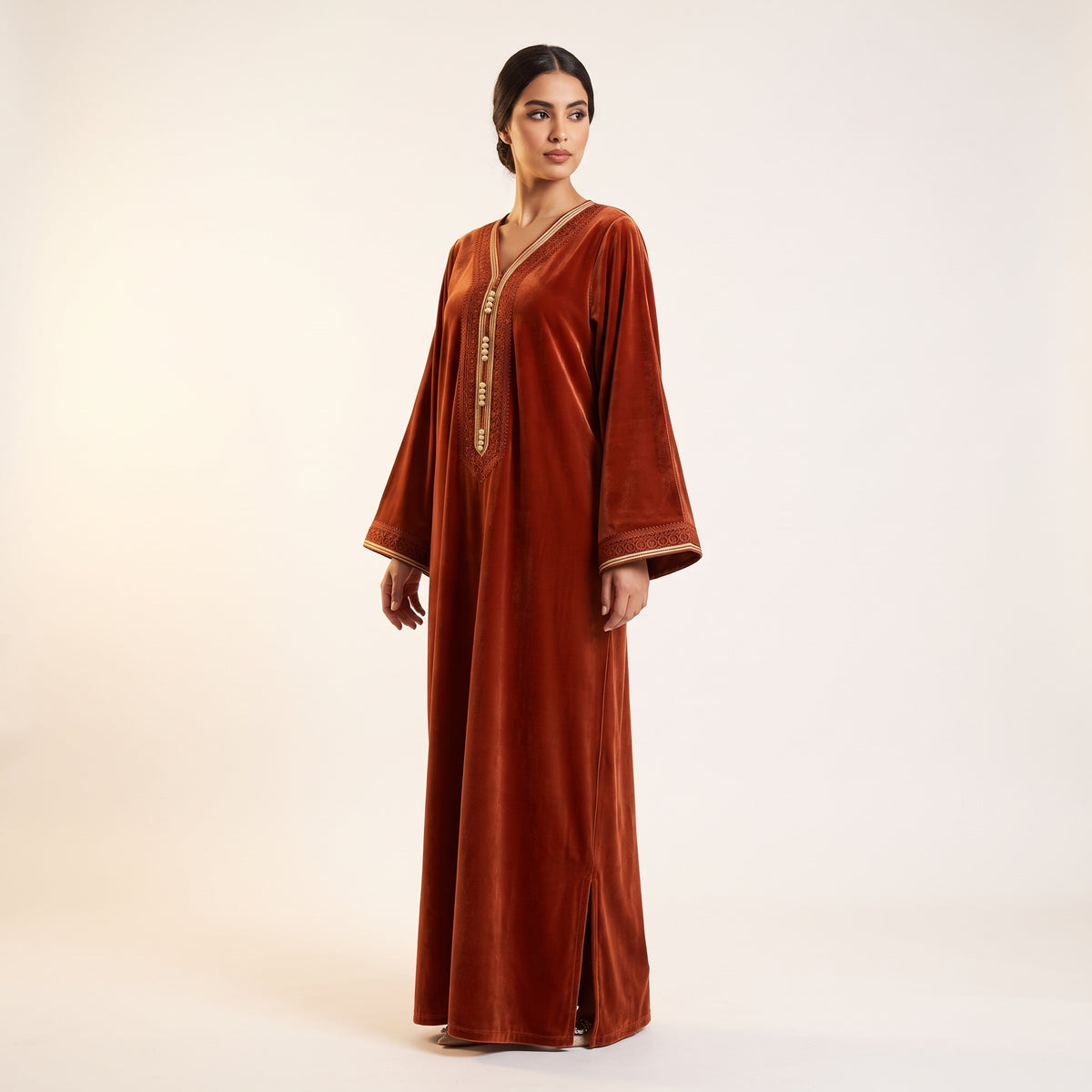Kaftan Samt Gold-Stil