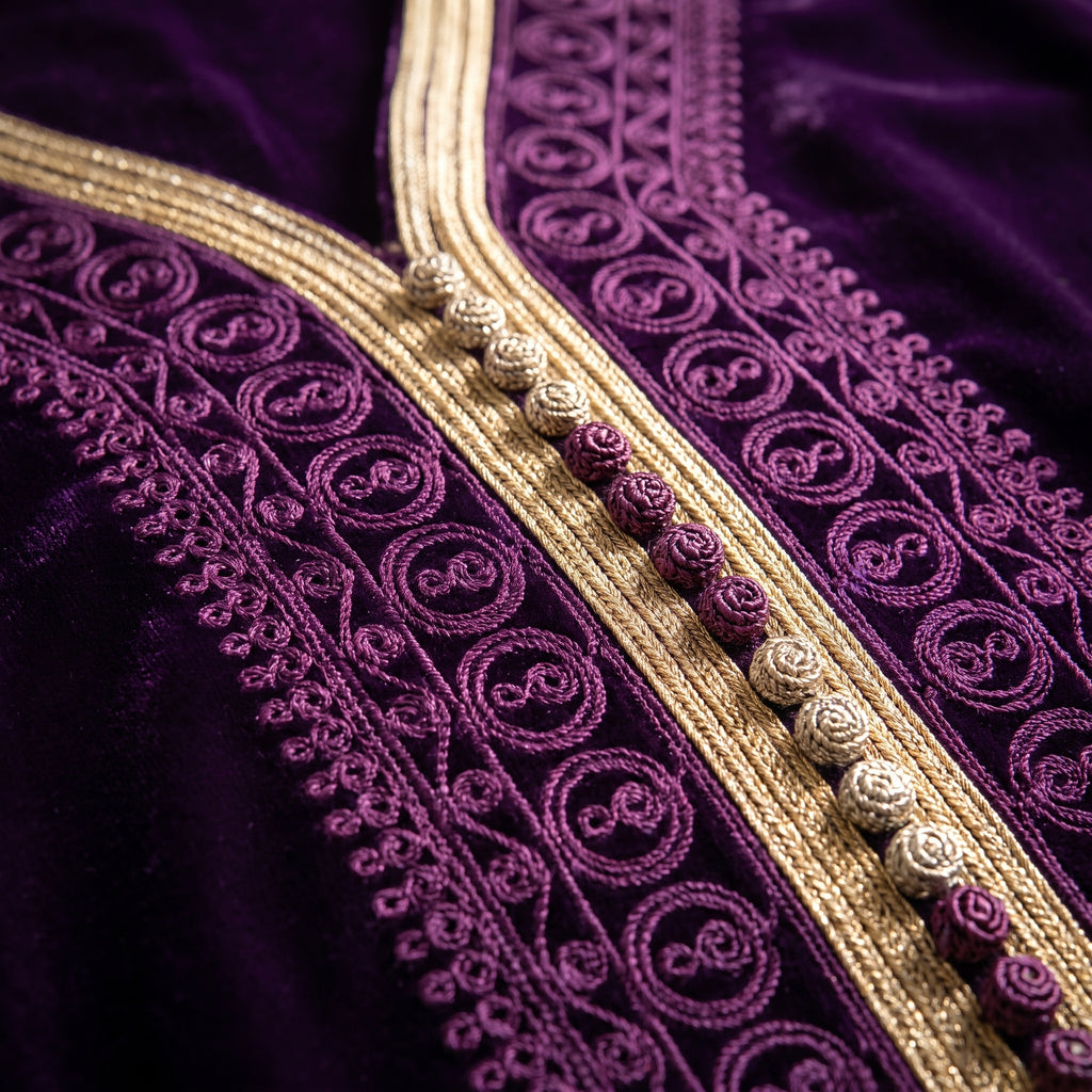 Caftan Velours Tarz Doré