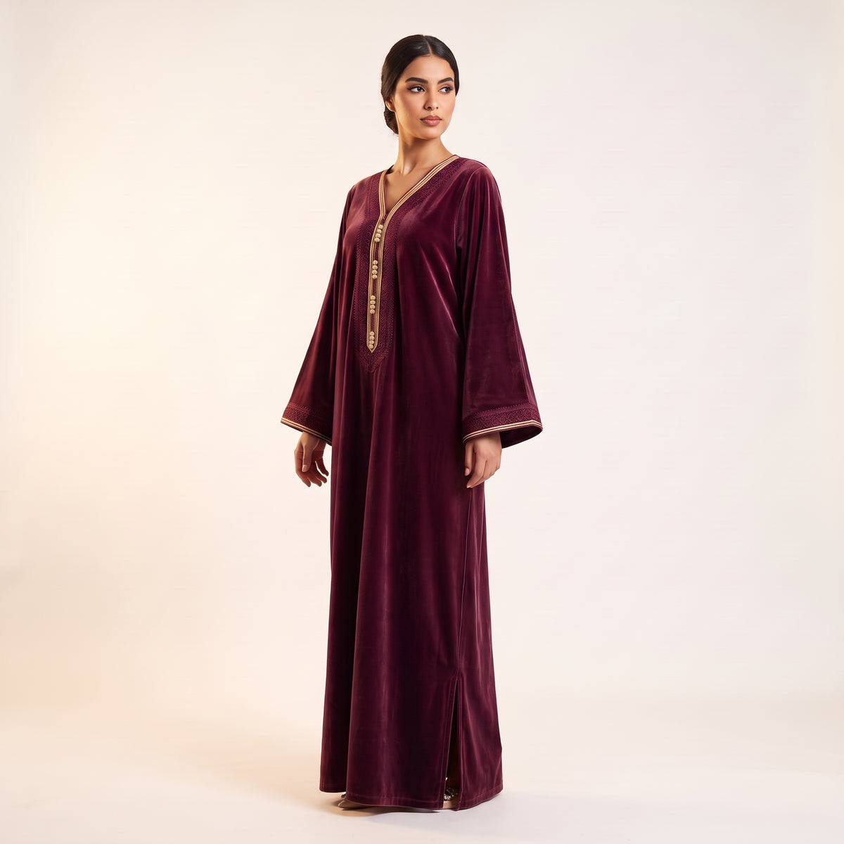 Kaftan Samt Gold-Stil