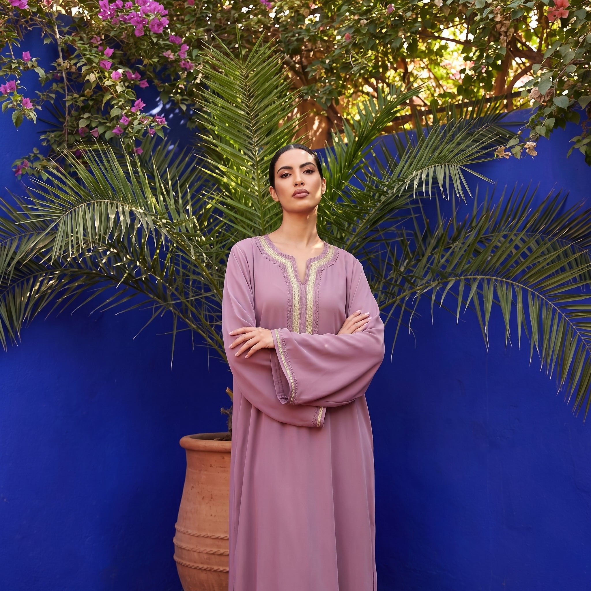 Old rose caftan