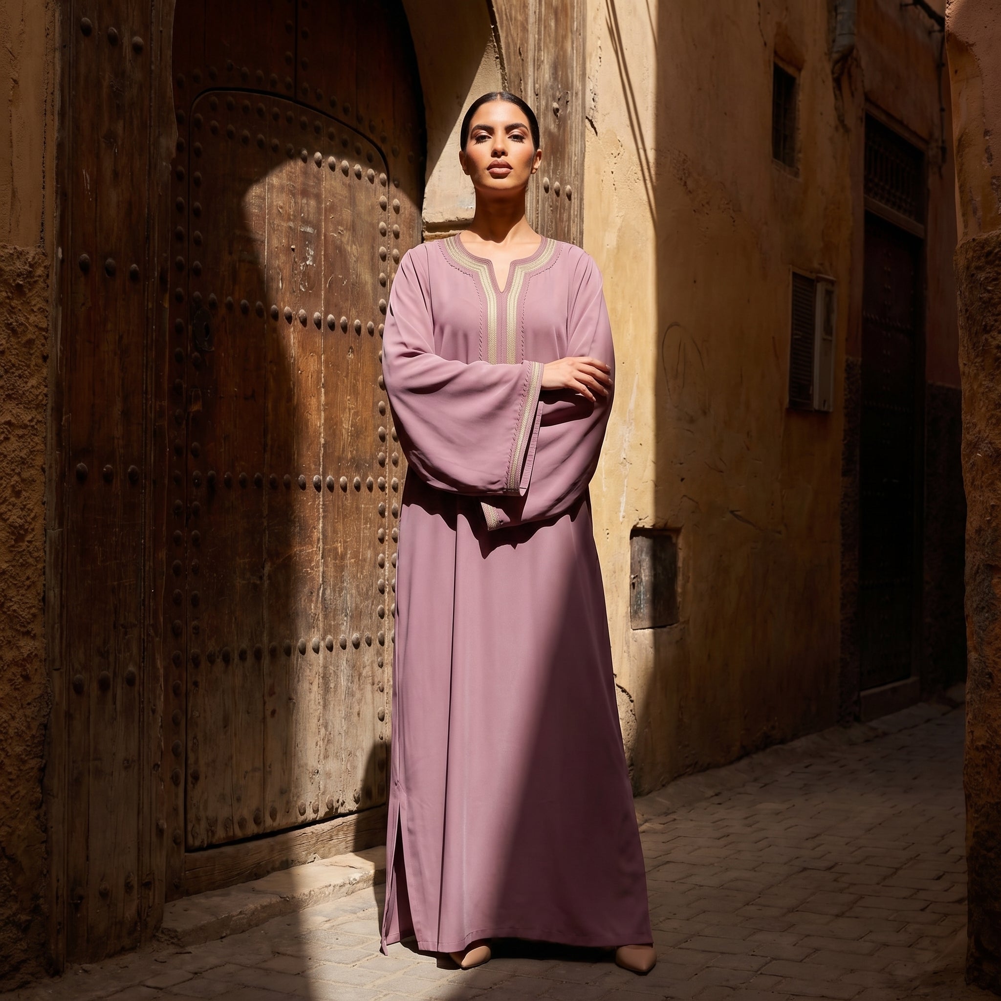 Caftan vieux rose