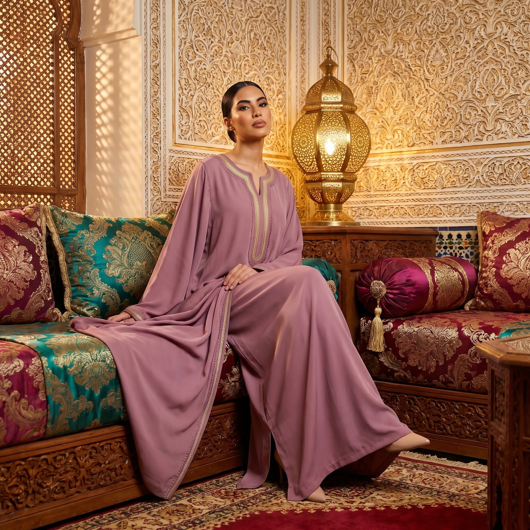 Caftan vieux rose