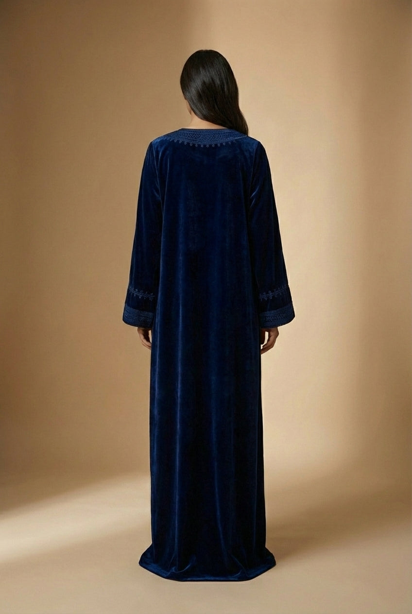 caftan_velours_bleu_dos