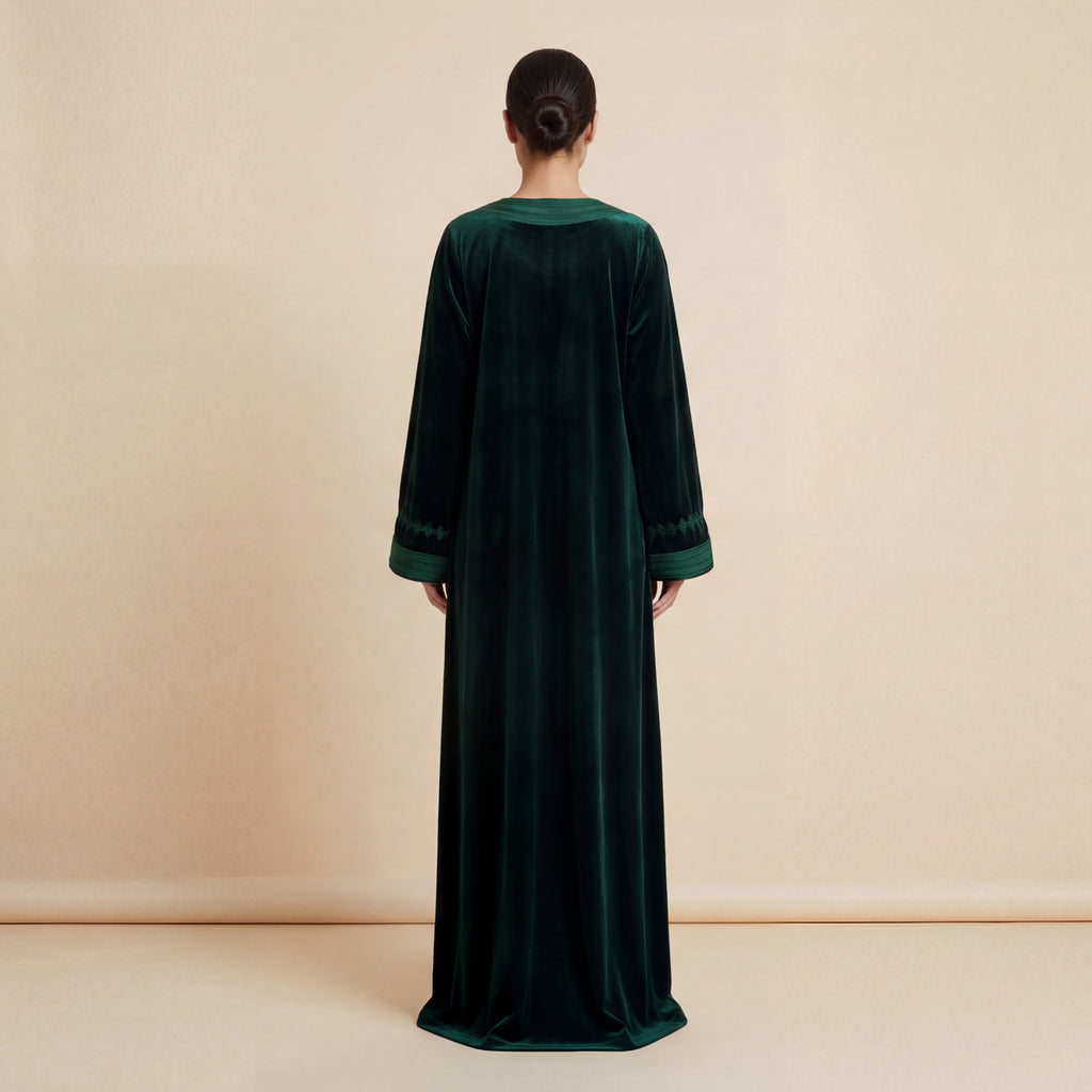 Caftan Vert en Velours