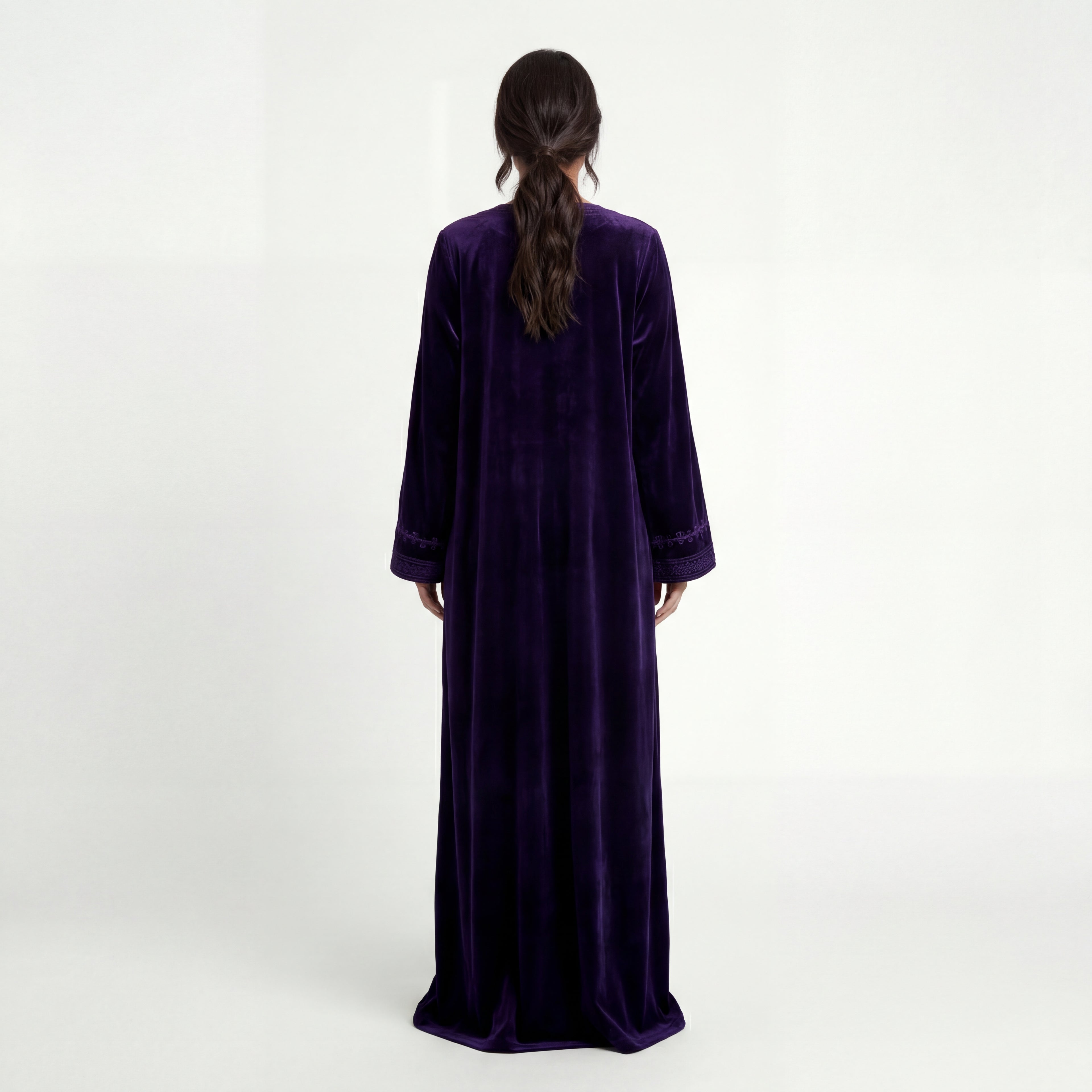 Caftan Velours Prune