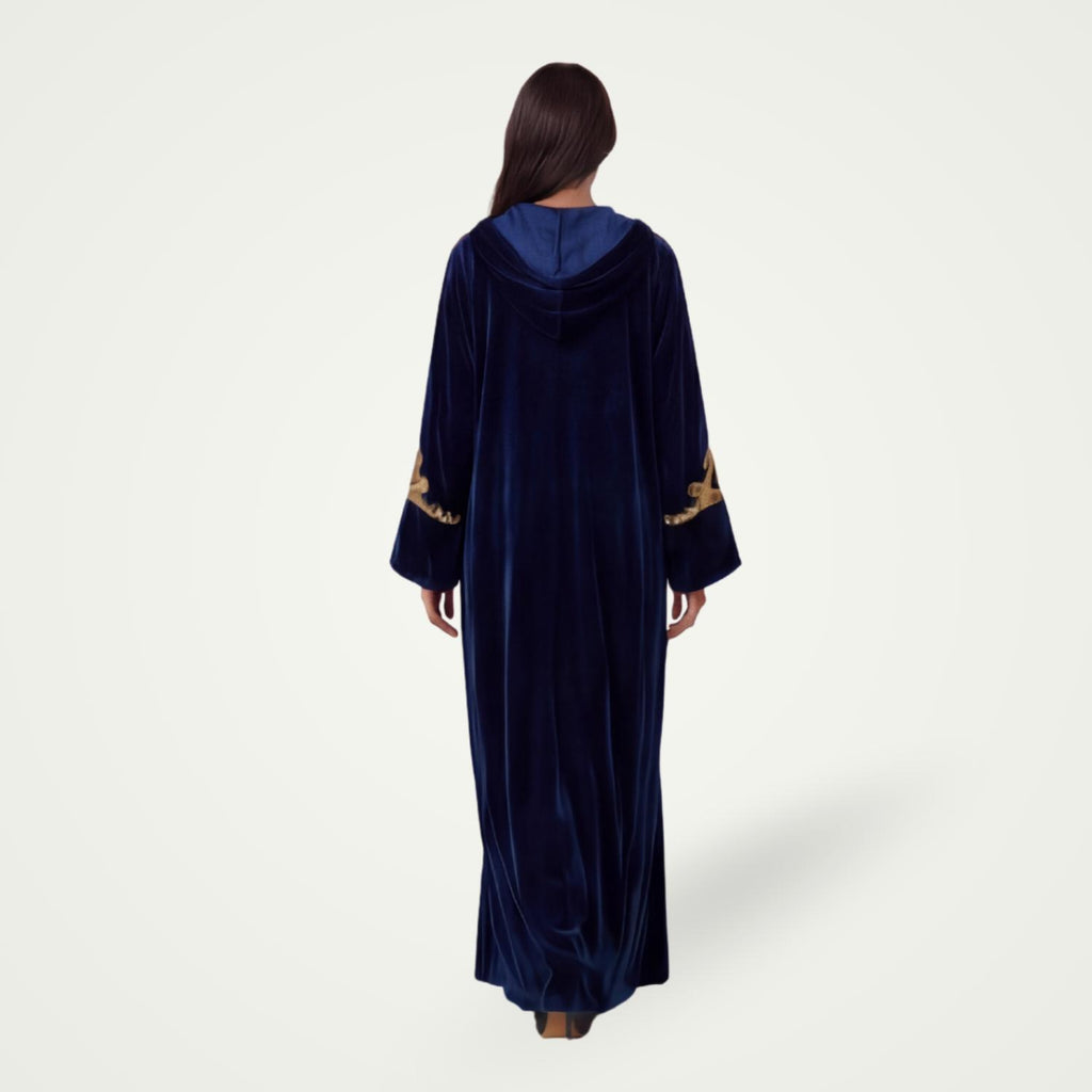Djellaba Bleue Velours