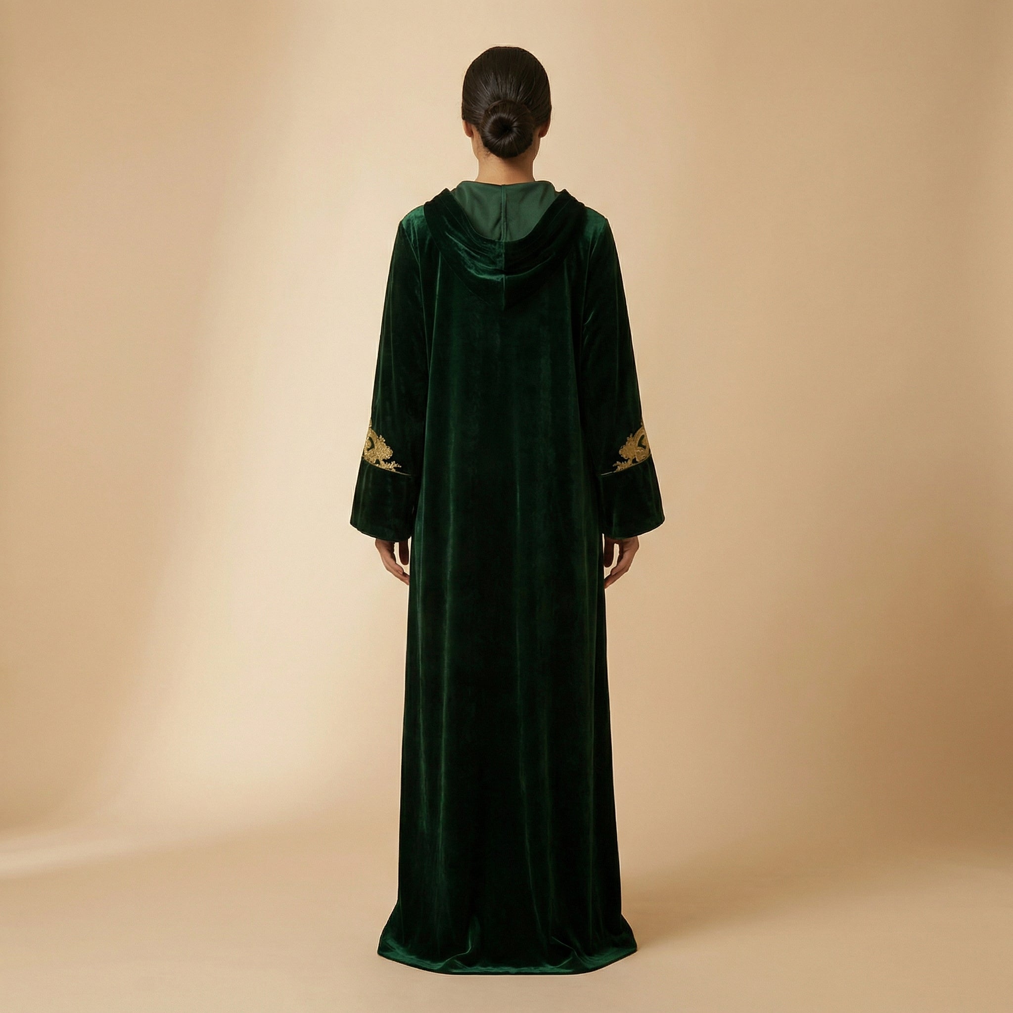 Djellaba Velours Vert