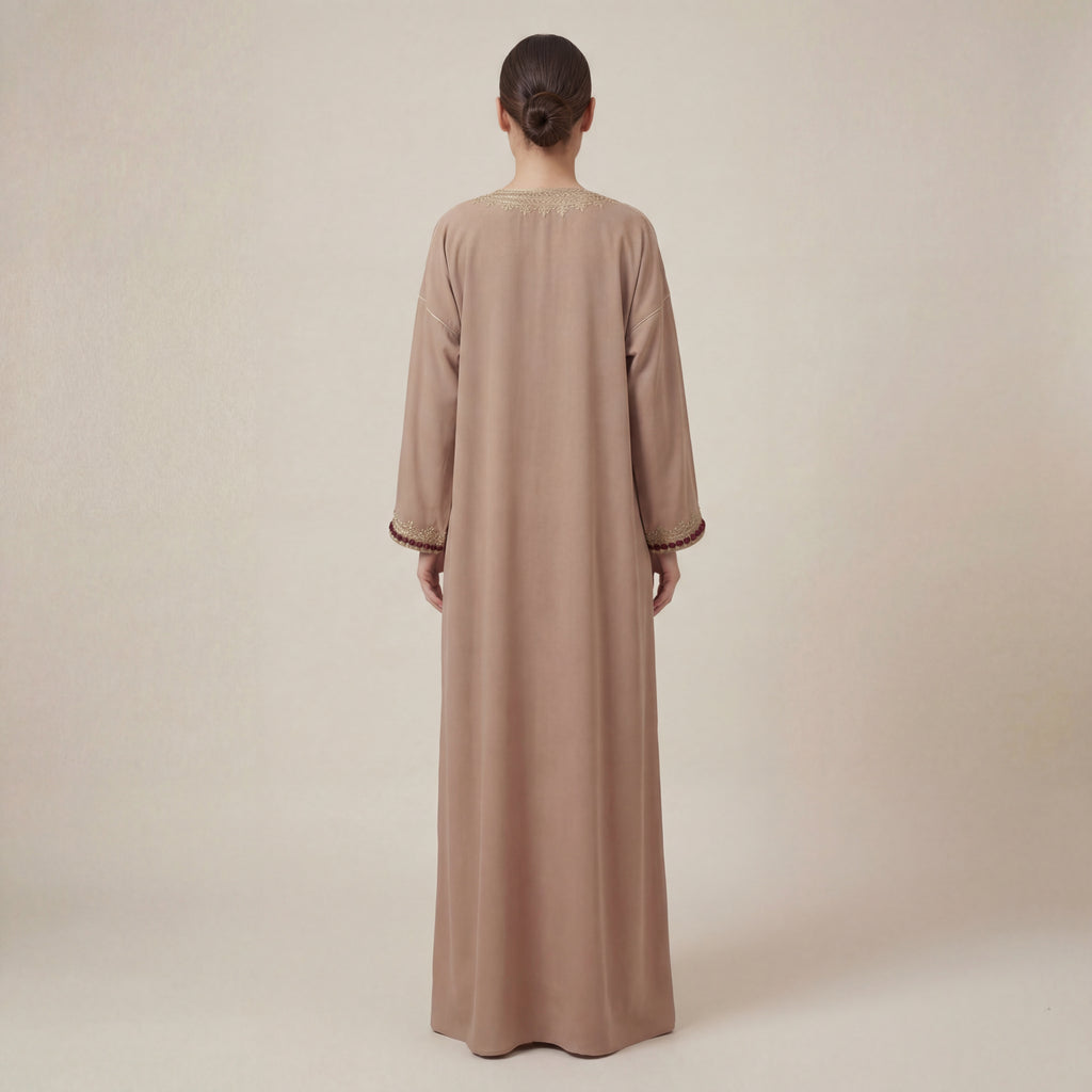 Gandoura maison femme élégante brodée