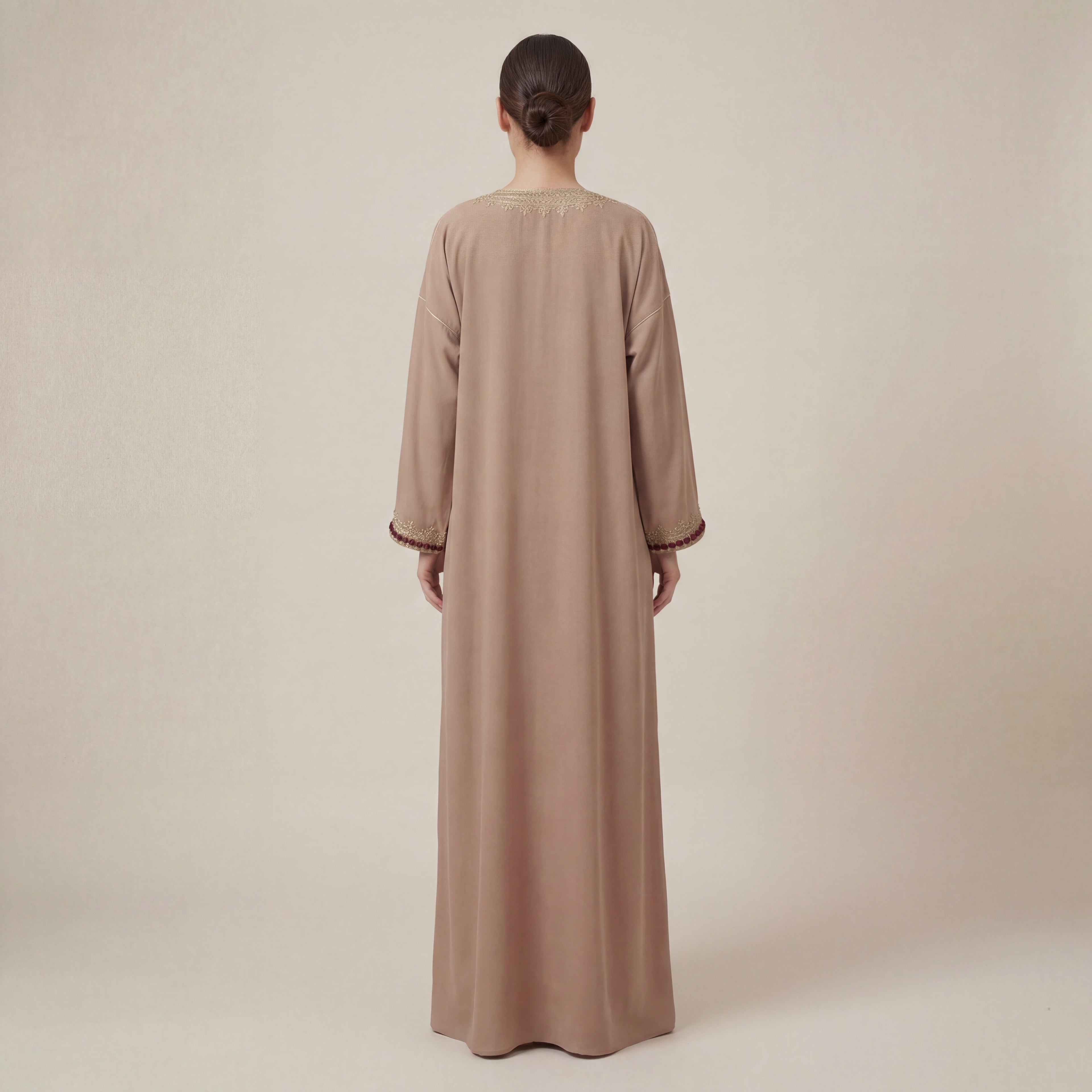 Gandoura maison femme élégante brodée